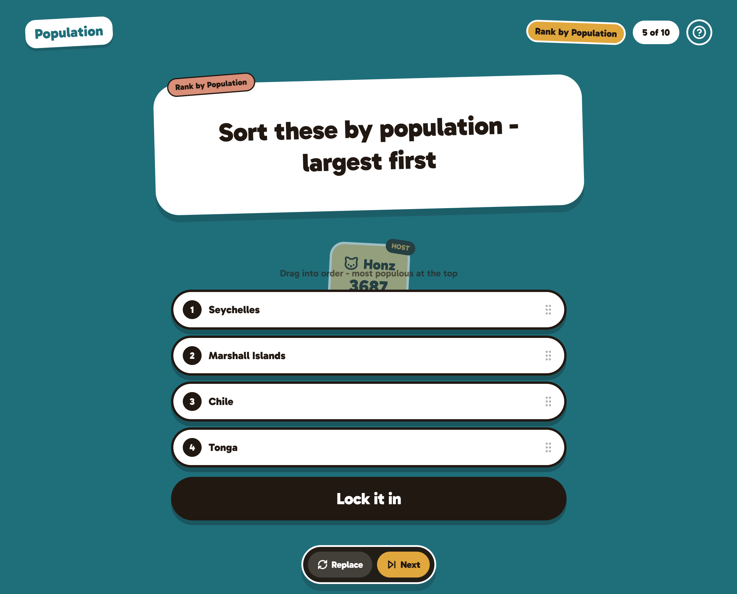 Population - resultat
